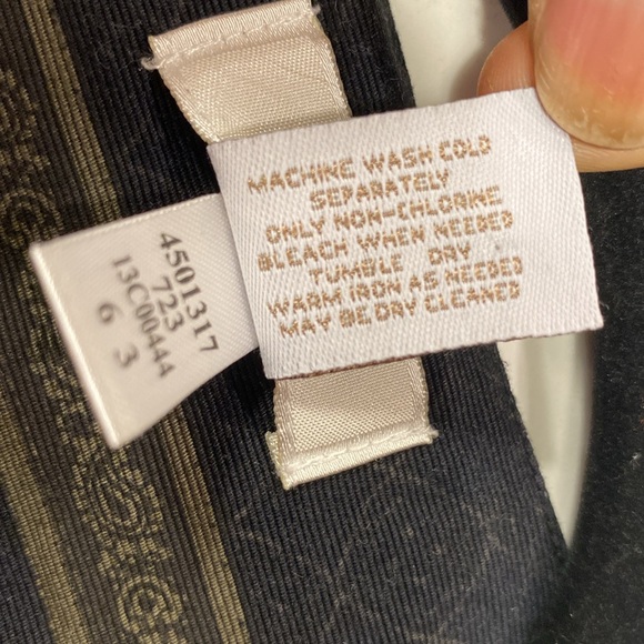 Chico’s Black Paisley Stripe Moto Jacket Size Small/4 Bikercore Versace Vibes - Picture 12 of 13